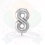 GLOBO PLATEADO Nº 8