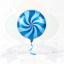 GLOBO CARAMELO - CELESTE