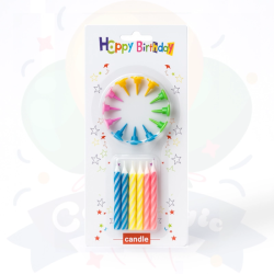 Velitas Rayadas - Pack x 12u. | COTIMAGIC - Tu tienda de cotillón