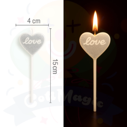 Vela Glam Silver | COTIMAGIC - Tu tienda de cotillón