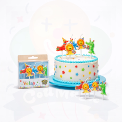 Velitas Animalitos - Pack x 5u. | COTIMAGIC - Tu tienda de cotillón