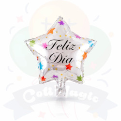 Globos Metalizados "Feliz Día" | COTIMAGIC - Tu tienda de cotillón