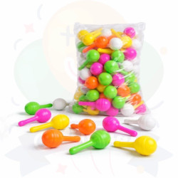 Maracas Plásticas - Packs x 50u. | COTIMAGIC - Tu tienda de cotillón