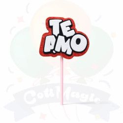 Toppers Feliz Cumple con glitter | COTIMAGIC - Tu tienda de cotillón
