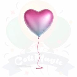 Globo Corazón Degrade Metalizado | COTIMAGIC - Tu tienda de cotillón