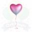 Globo Corazón Degrade Metalizado | COTIMAGIC - Tu tienda de cotillón