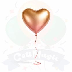 Globo Corazón Degrade Metalizado | COTIMAGIC - Tu tienda de cotillón