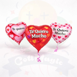 Globo Corazón Te Quiero | COTIMAGIC - Tu tienda de cotillón