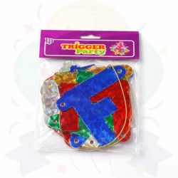 Guirnalda Feliz Cumple Holográfica | COTIMAGIC - Tu tienda de cotillón