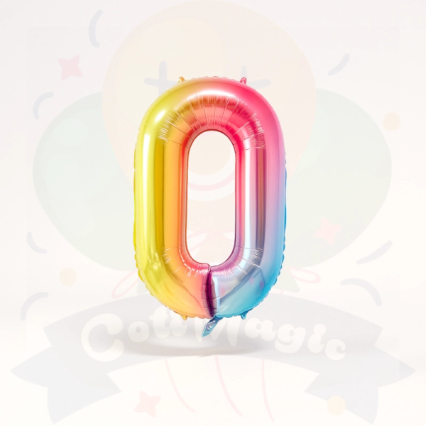 Globos Números Multicolor  | COTIMAGIC - Tu tienda de cotillón