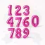 GLOBOS NUMEROS ROSA