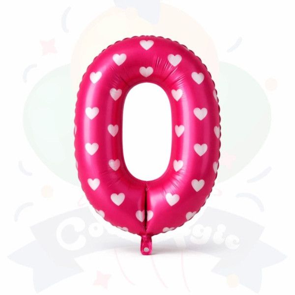 Globos Números Fucsia Estampado | COTIMAGIC - Tu tienda de cotillón