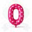 Globos Números Fucsia Estampado | COTIMAGIC - Tu tienda de cotillón
