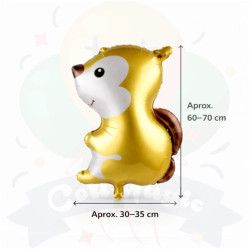 Globos Metalizados Ardilla | COTIMAGIC - Tu tienda de cotillón