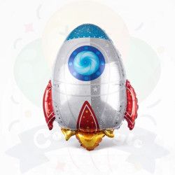 Globo Metalizado Cohete Espacial | COTIMAGIC - Tu tienda de cotillón