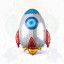 Globo Metalizado Cohete Espacial | COTIMAGIC - Tu tienda de cotillón