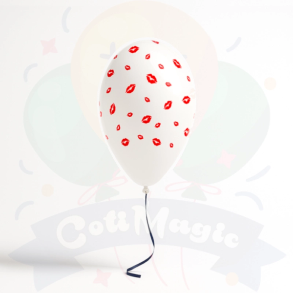 Globo Latex Besos 12" | COTIMAGIC - Tu tienda de cotillón