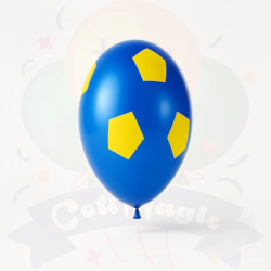 PIÑATA FUTBOL -  AZUL Y AMARILLO