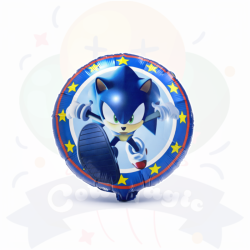 Globos Metalizados Sonic 9" | COTIMAGIC - Tu tienda de cotillón