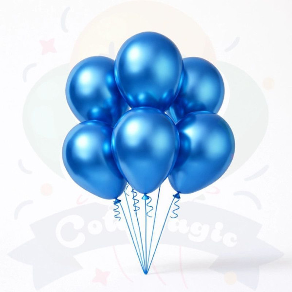 GLOBO CHROME 10" - AZUL