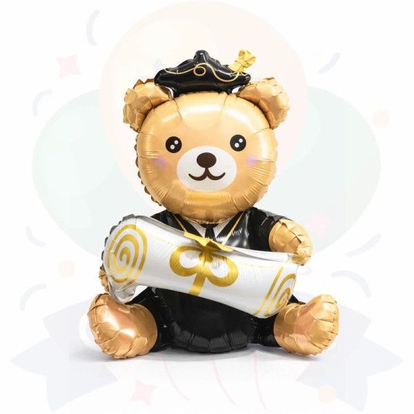 Globo Oso Graduado 35" | COTIMAGIC - Tu tienda de cotillón
