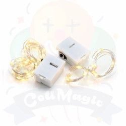 ALAMBRE LED LUZ CALIDA - C/PILAS
