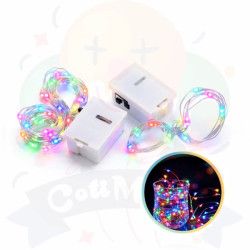 ALAMBRE LED MULTICOLOR 3mts C/PILAS