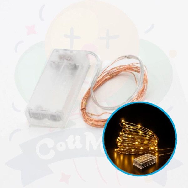 ALAMBRE LED CALIDA 3mts S/PILAS