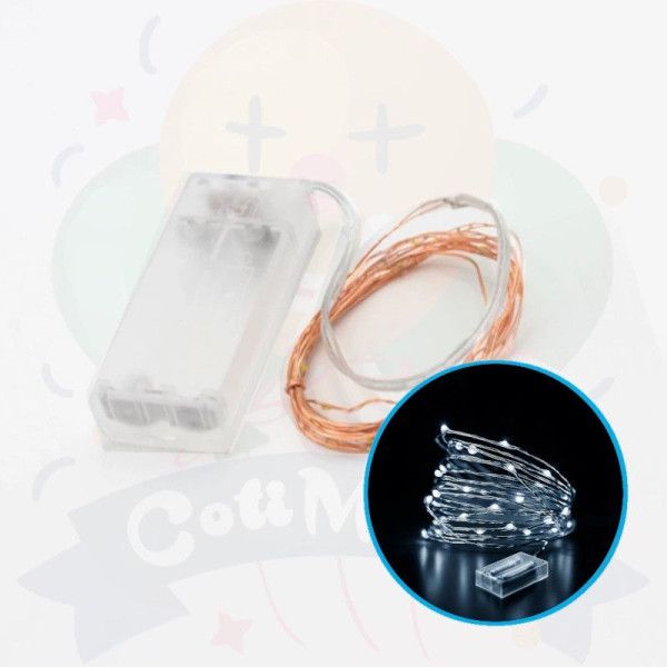ALAMBRE LED FRIA 3mts S/PILAS