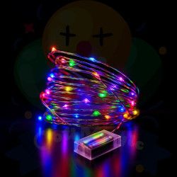 ALAMBRE LED MULTICOLOR 3mts S/PILAS