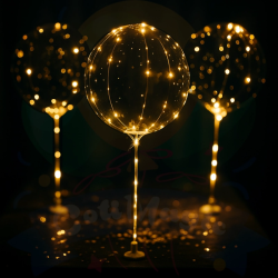 Globo Burbuja  Luz Cálida | COTIMAGIC - Tu tienda de cotillón