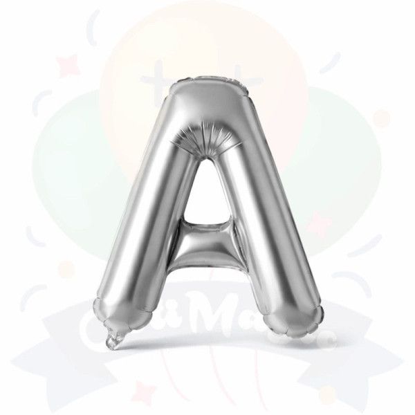 Globos Metalizado Letras Plateadas | COTIMAGIC tú tienda de cotillón