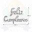 GLOBO FELIZ CUMPLEAÑOS CURSIVA - PLATEADO