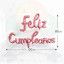 GLOBO FELIZ CUMPLEAÑOS CURSIVA - ROSA