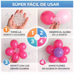 ROSETA PARA FLOR GLOBOS