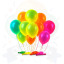 Globo Látex Fluo 9" - Pack 25u. | COTIMAGIC - Tu tienda de cotillón