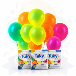 Globo Látex Fluo 9" - Pack 25u. | COTIMAGIC - Tu tienda de cotillón