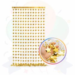 Cortina Metalizada de Estrellas| COTIMAGIC - Tu tienda de cotillón