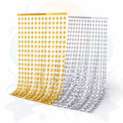 Cortina Metalizada de Estrellas| COTIMAGIC - Tu tienda de cotillón