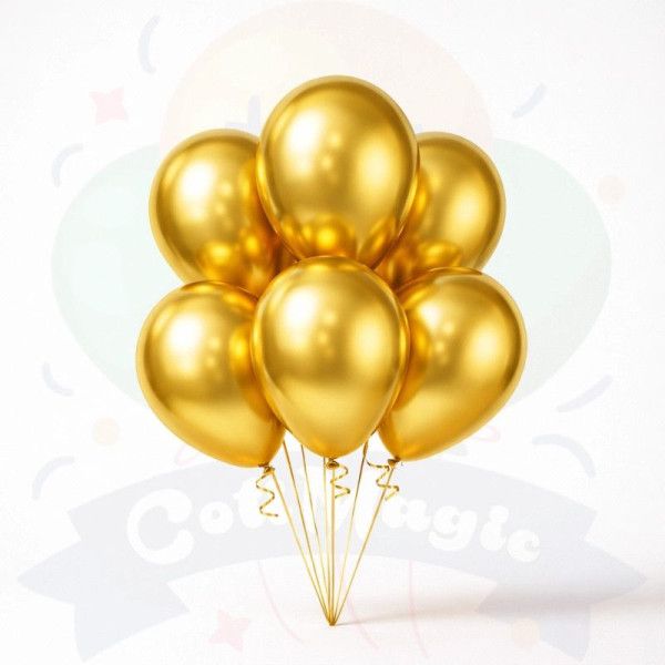 GLOBO CHROME 5" - DORADO