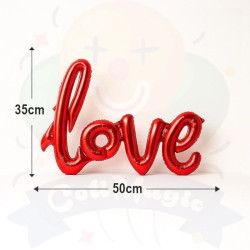GLOBO  "LOVE" 20" - ROJO
