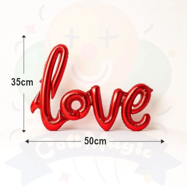 GLOBO  "LOVE" 20" - ROJO