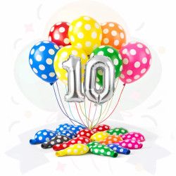 GLOBO LUNARES 10"