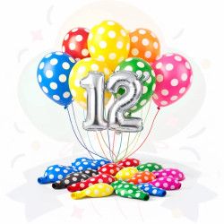 Globo Estampado Lunares 12" | COTIMAGIC - Tu tienda de cotillón