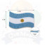 Bandera Argentina Goma Eva Glitter | COTIMAGIC - Tu tienda de cotillón