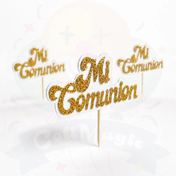 Toppers Mi Comunión | COTIMAGIC - Tu tienda de cotillón