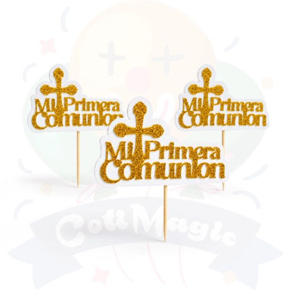 Toppers Mi Primera Comunión | COTIMAGIC - Tu tienda de cotillón