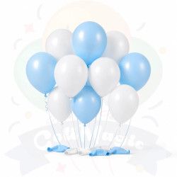 Globos Latex Albiceleste x 50u. | COTIMAGIC - Tu tienda de cotillón