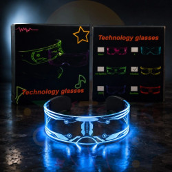 Gafas Futuristas Led Luminosas | COTIMAGIC - Tu tienda de cotillón