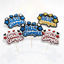 TOPPER Nº4 "FELIZ CUMPLE"